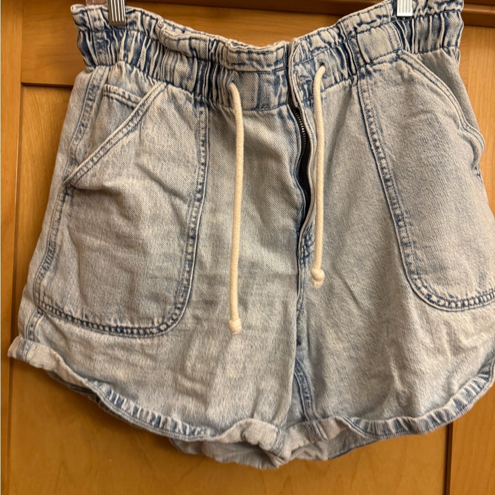Denim Drawstring Women Shorts from Maurice’s